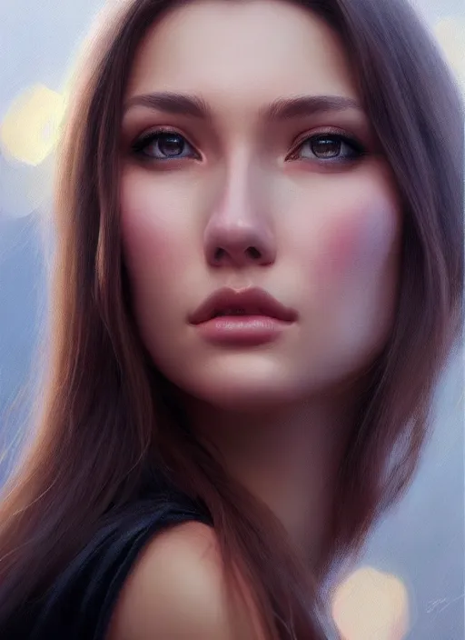 Image similar to photo of a gorgeous young woman in the style of stefan kostic, realistic, sharp focus, 8k high definition, insanely detailed, intricate, elegant, art by stanley lau and artgerm