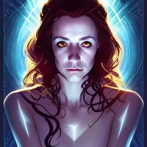 Prompt: beautiful stella maeve magician, black magic spells, in the style of joshua middleton, rafeal albuquerque comicbook cover art, phil noto, creepy pose, spooky, symmetrical face and body, volumetric lighting, cinematic lighting, detailed realistic symmetrical eyes, insanely detailed and intricate elegant, autumn leaves, artgerm