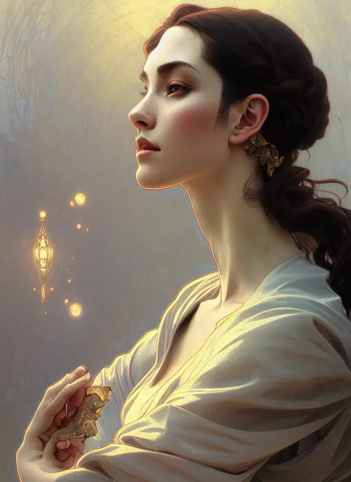 Image similar to portrait of bulette, intricate, elegant, highly detailed, digital painting, artstation, concept art, smooth, sharp focus, illustration, art by artgerm and greg rutkowski and alphonse mucha, 8 k