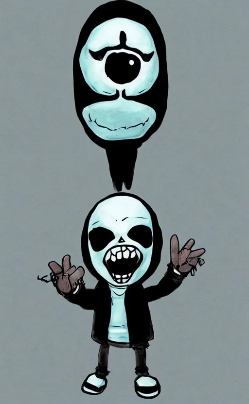 Image similar to sans from Undertale