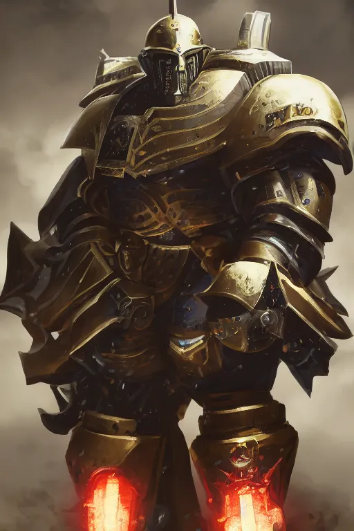 Image similar to armor portrait heros warhammer 4 0 k horus heresy fanart - the primarchs emperor by johannes helgeson animated with vfx concept artist & illustrator global illumination ray tracing hdr fanart arstation zbrush central hardmesh 8 k octane renderer comics stylized