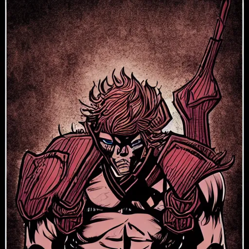 Image similar to berserker comic style