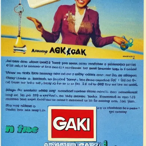 Image similar to advertisement for GAK, GAK advert