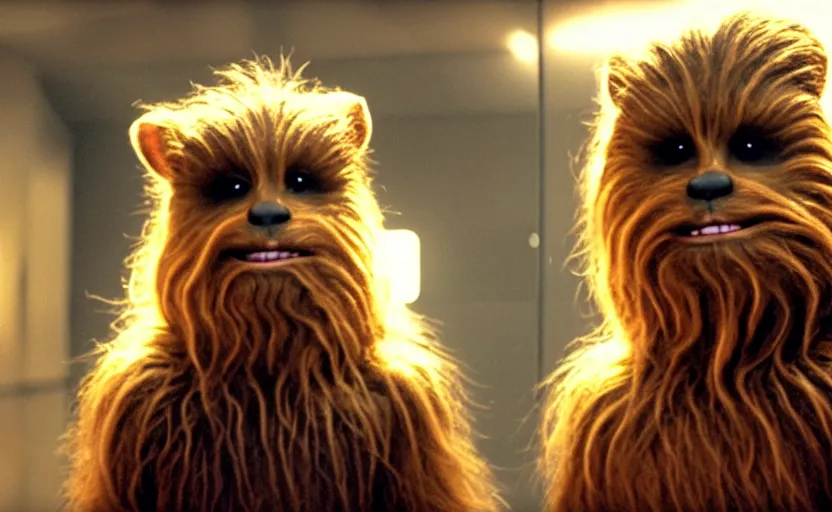 Image similar to hamster as chewbacca, movie still, star wars, cinematic, sharp focus, cinematic grain, cinematic lighting, 8 k