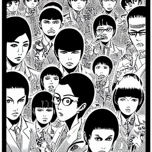 Prompt: ultrarealistic pop art poster from mangaka junji ito, intricate details, sharp details, perfect composition, like real project