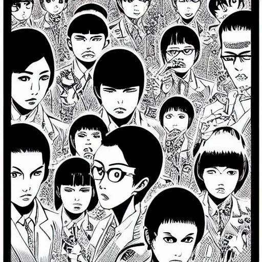 vietnam war manga by junji ito, Stable Diffusion