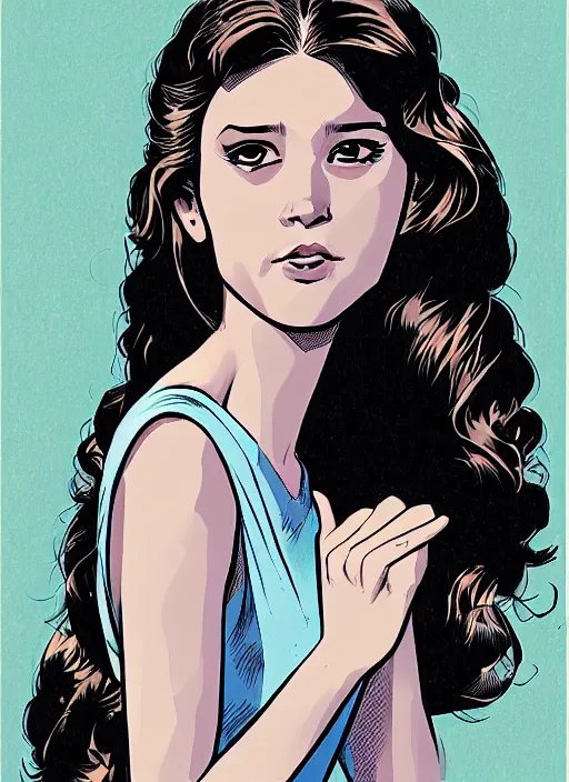 Image similar to a portrait of a pretty young lady by cliff chiang