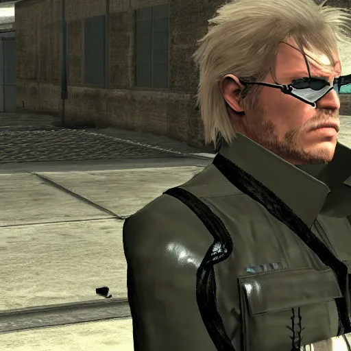 Prompt: metal gear solid, playstation game, bernie sanders