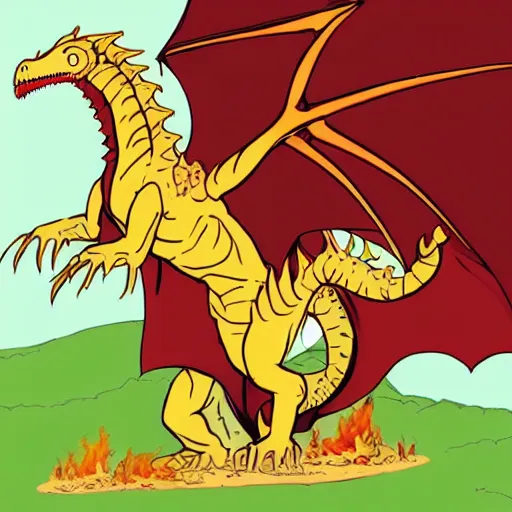 Image similar to Daenarys Targaryen riding Trogdor the Burninator to war, game of thrones, homestar runner