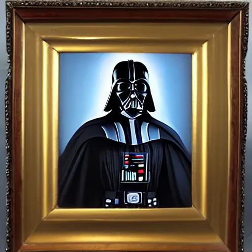 Prompt: classical oil painting of darth vader