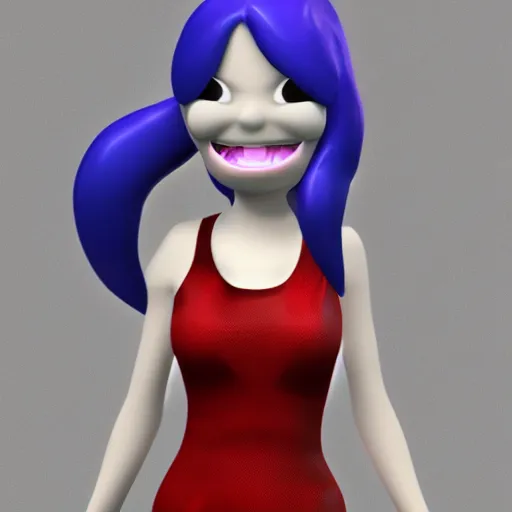 Image similar to 3D render of Marceline The Vampire from the series Adventure Time