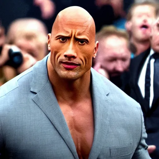 Image similar to Dwayne Johnson is Syndrome from the Incredibles