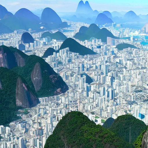 Image similar to rio de janeiro in the future. futuristic image. technology. 8 k. high quality.