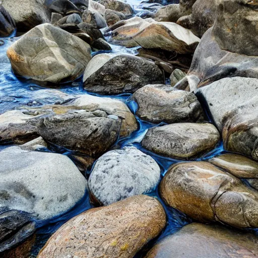 Prompt: wet rocks, wet rocks, wet rocks