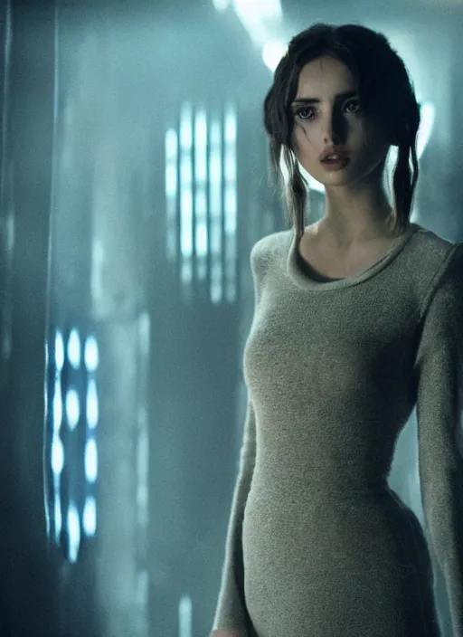 Image similar to film still of Ana de armas as Joi in bladerunner,