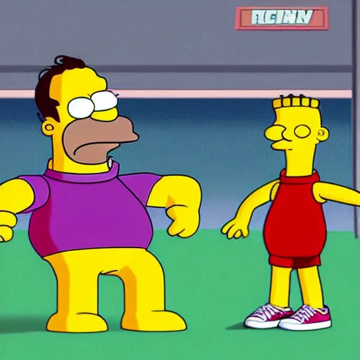 Image similar to xavi hernandez in the simpsons