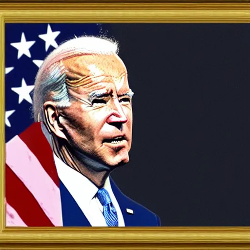 Prompt: biden is staring at you from outside your window