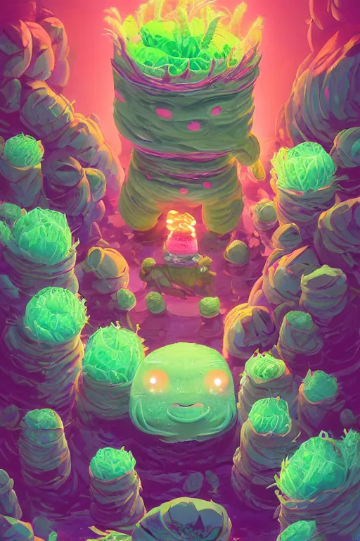 Image similar to roots cactus sushi cristal smurf ghost creature animal sushi cristal very big eye roots cactus elemental flush of force nature micro world fluo fishscale, behance hd by jesper ejsing, by rhads, makoto shinkai and lois van baarle, ilya kuvshinov, rossdraws radiating a glowing aura global illumination ray tracing hdr