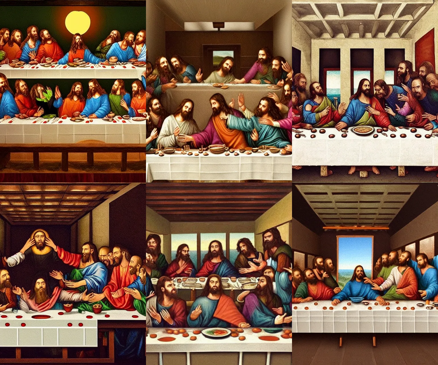 Prompt: if the last supper took place at Applebees