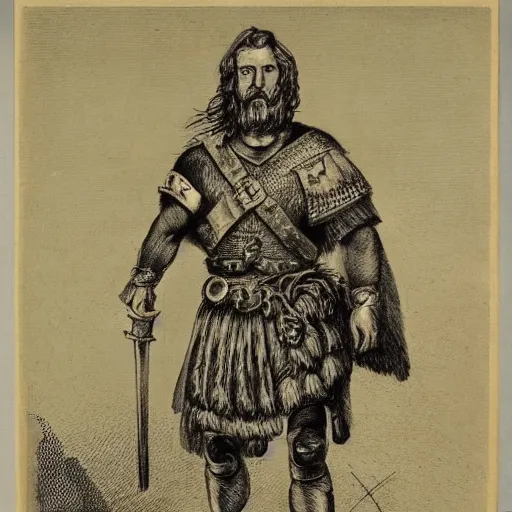 a photograph of William Wallace with the following | Stable Diffusion ...