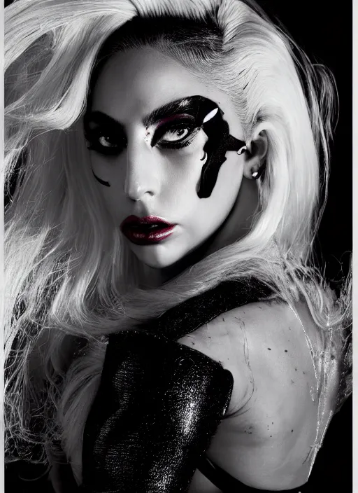 Image similar to lady gaga by nick knight, born this way, born this way album, red weapon 8 k s 3 5, cooke anamorphic / i lenses, highly detailed, cinematic lighting