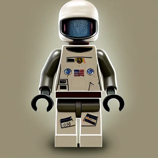 Image similar to lego astronaut by goro fujita, realism, sharp details, cinematic