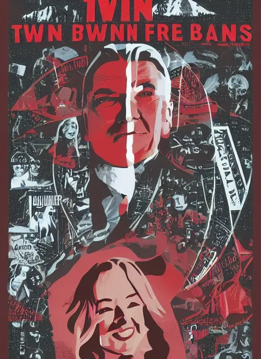 Image similar to twin peaks movie poster art by john d macdonald