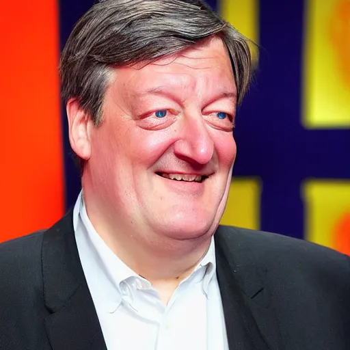 Image similar to [ french fries ] as ( stephen fry )