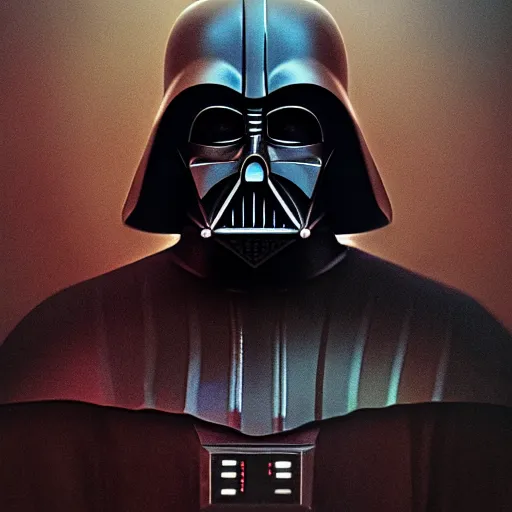 Image similar to portrait of darth vader, intricate artwork, concept art, octane render, deviantart, cinematic, key art, hyperrealism, iridescent accents, portrait photograph, nikon 3 5 mm, photograph by greg rutkowski