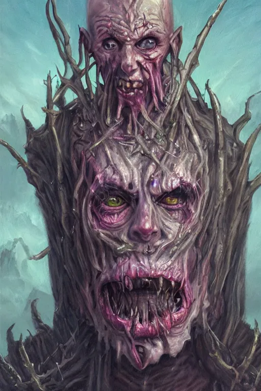 Prompt: a full body high detail fantasy portrait oil painting illustration of the torment nexus, a box of death and evil, glowing internally by justin sweet with face and body clearly visible, insane, realistic proportions, d & d, rpg, forgotten realms, artstation trending, high quality, sombre mood, artstation trending, muted colours, entire person visible!