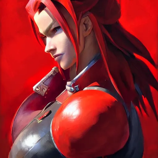 Prompt: Greg Manchess portrait painting of Red XVIII from FFVII as Overwatch character, medium shot, asymmetrical, profile picture, Organic Painting, sunny day, Matte Painting, bold shapes, hard edges, street art, trending on artstation, by Huang Guangjian and Gil Elvgren and Sachin Teng