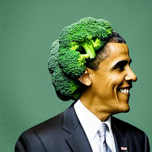 Prompt: broccoli obama