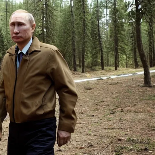 Prompt: Putin as A former CIA officer who's living off the grid finds himself on the run from people who want to kill him.