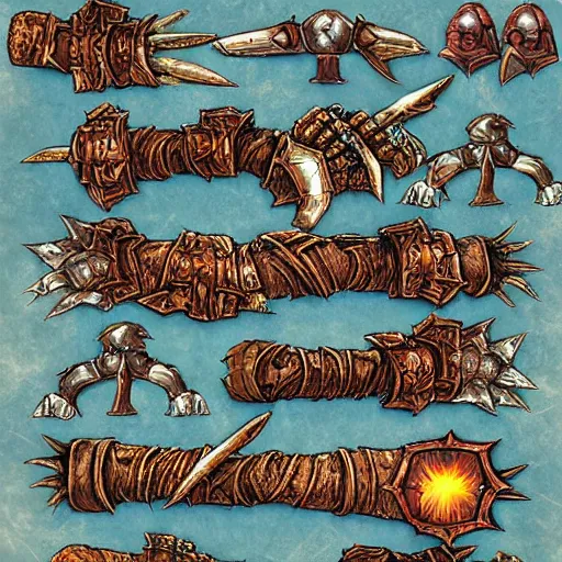 Prompt: warrior Gauntlet, war theme gauntlet, fantasy gauntlet of warrior, armored gauntlet, fiery coloring, epic fantasy style art, fantasy epic digital art, epic fantasy weapon art, an item from fantasy game