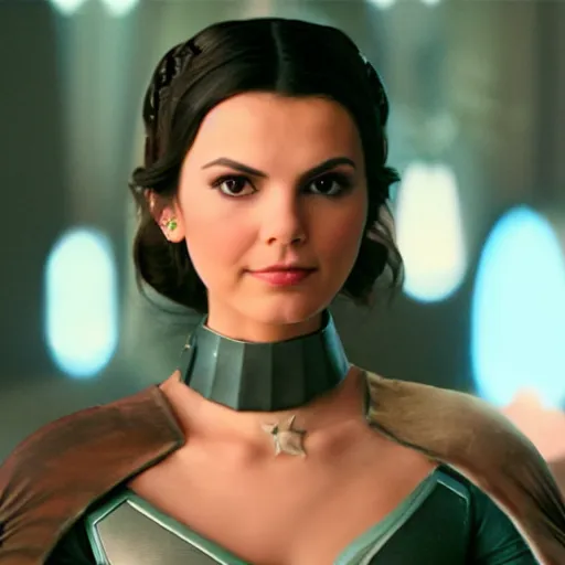 Image similar to victoria justice as princess padme in star wars episode 3, 8 k resolution, cinematic lighting, anatomically correct