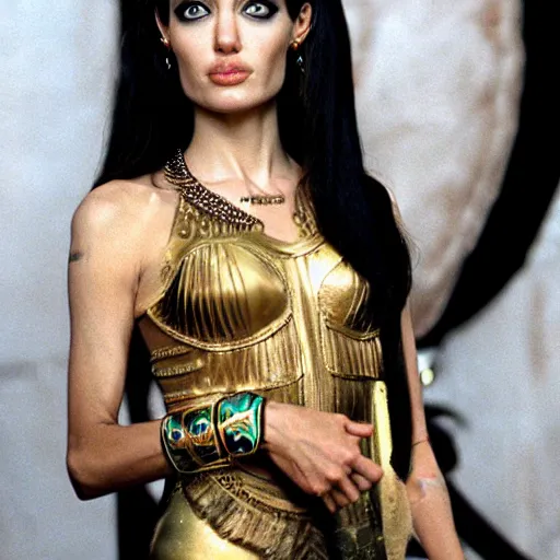 Image similar to cleopatra is angelina jolie