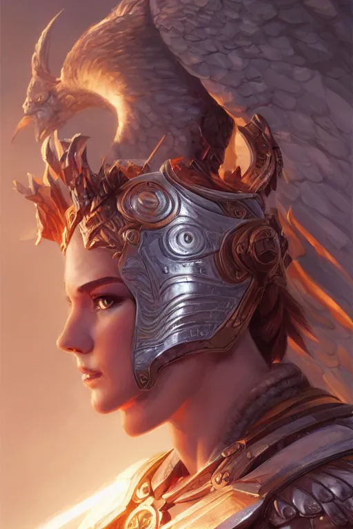 Image similar to amazon valkyrie athena, d & d, fantasy, portrait, highly detailed, headshot, digital painting, trending on artstation, concept art, sharp focus, illustration, art by artgerm and greg rutkowski and magali villeneuve