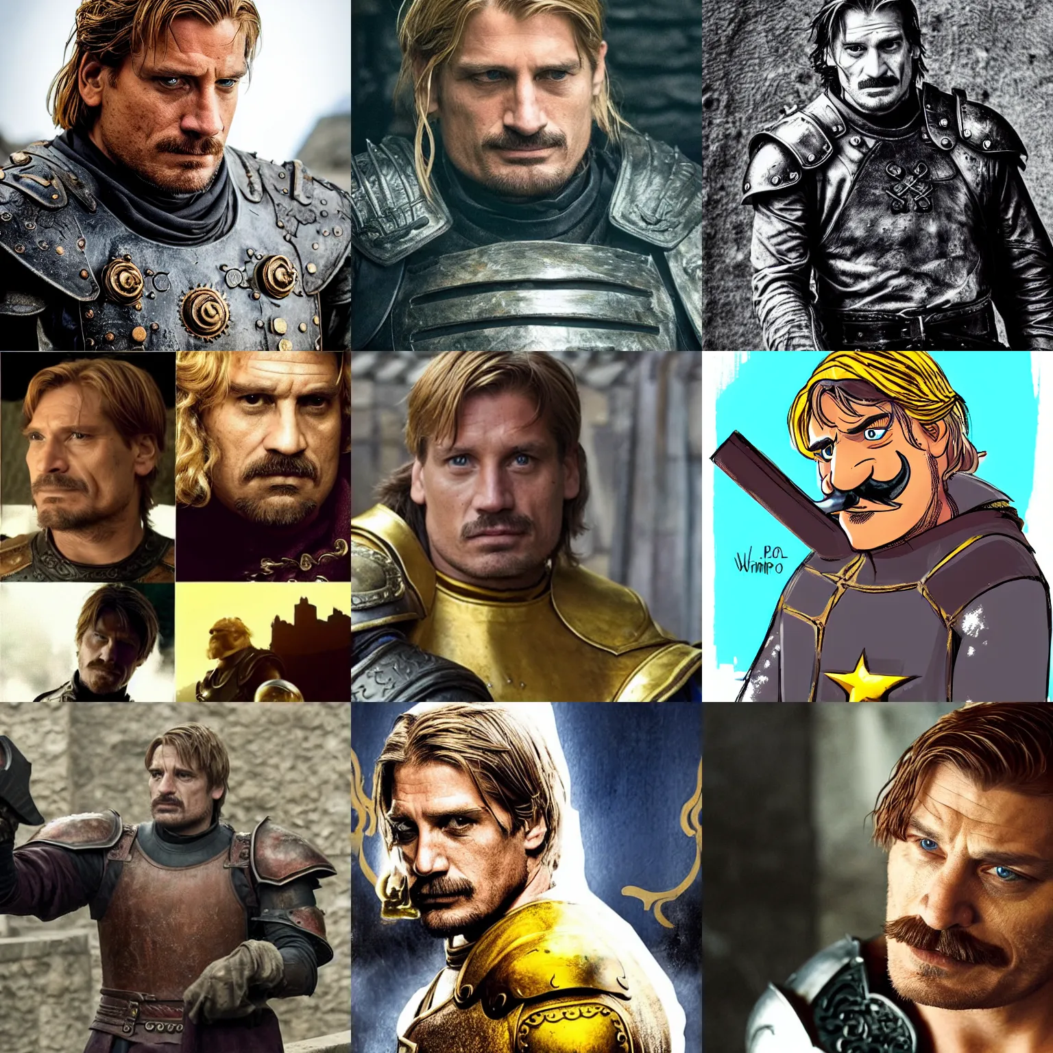 Prompt: jaime lannister as wario