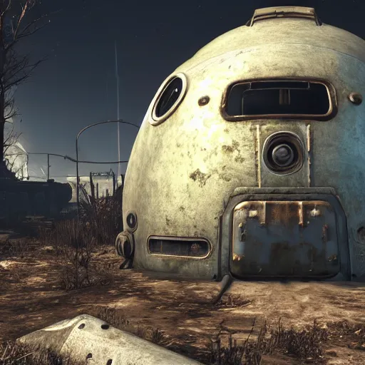 Prompt: fallout 4 in space, high res, raytracing, unreal engine