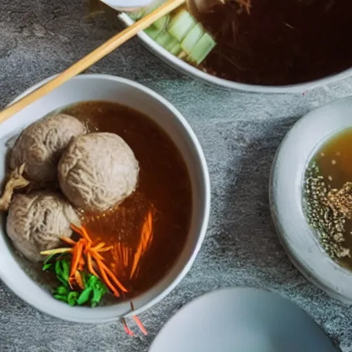 Image similar to giant bakso inside bowl