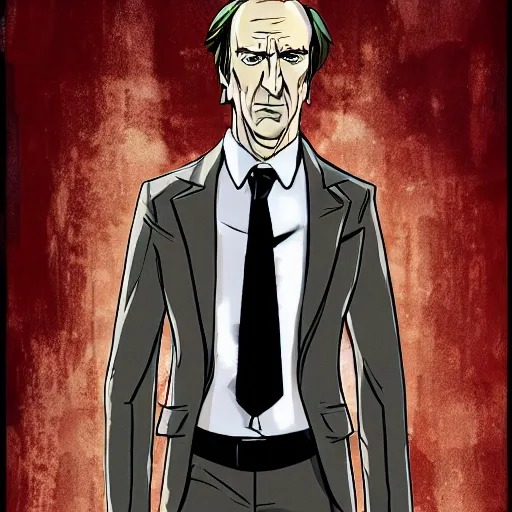 Prompt: portrait of Saul Goodman as a titan from Attack On Titan (2013)