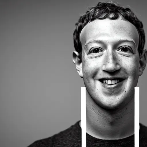 Image similar to close up portrait of mark zuckerberg he has pupils shaped as dollars signs, 8 k, bokeh