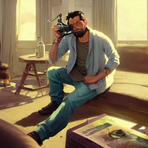 Image similar to highly detailed portrait condorito in gta v, stephen bliss, unreal engine, fantasy art by greg rutkowski, loish, rhads, ferdinand knab, makoto shinkai and lois van baarle, ilya kuvshinov, rossdraws, tom bagshaw, global illumination, radiant light, detailed and intricate environment