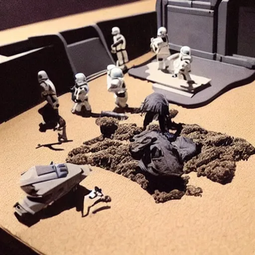 Prompt: “Star wars movie scene diorama”
