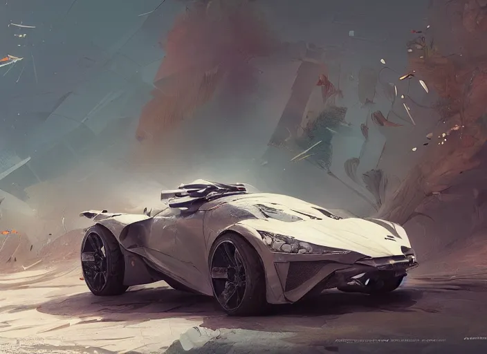 Image similar to a beautiful concept design of a supercar converted into offroad sport. car design by cory loftis, fenghua zhong, ryohei hase, ismail inceoglu and ruan jia. volumetric light, detailed, rendered in octane