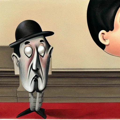 Image similar to a character by Charles Addams