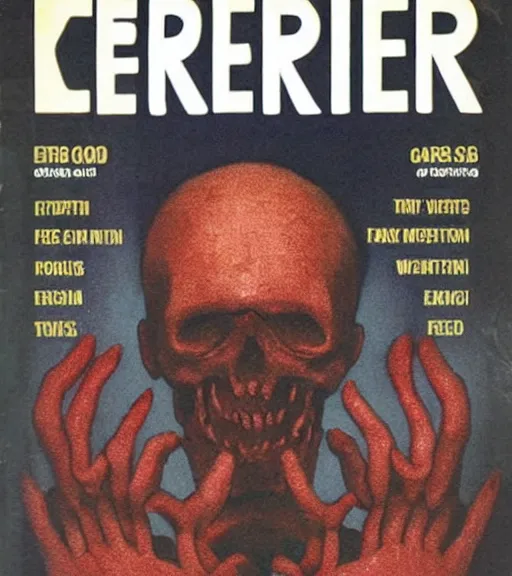 Image similar to cover of eerie magazine