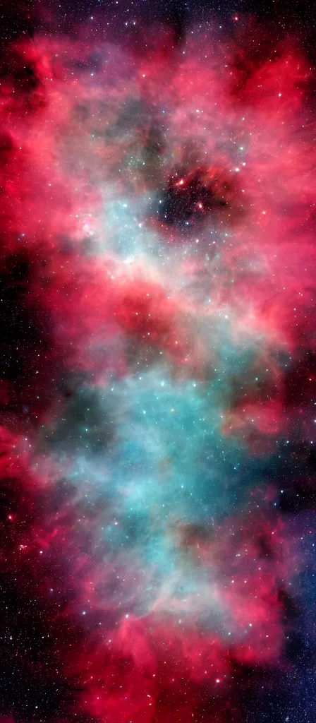 Prompt: red nebula, image taken by jwst, high quality, 8 k
