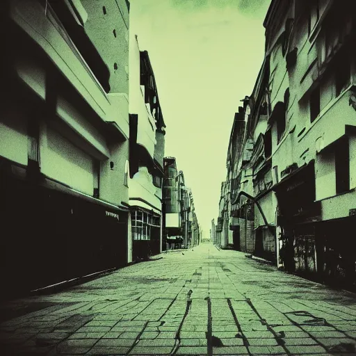 Prompt: scary dark empty urban environment, weirdcore-n 9