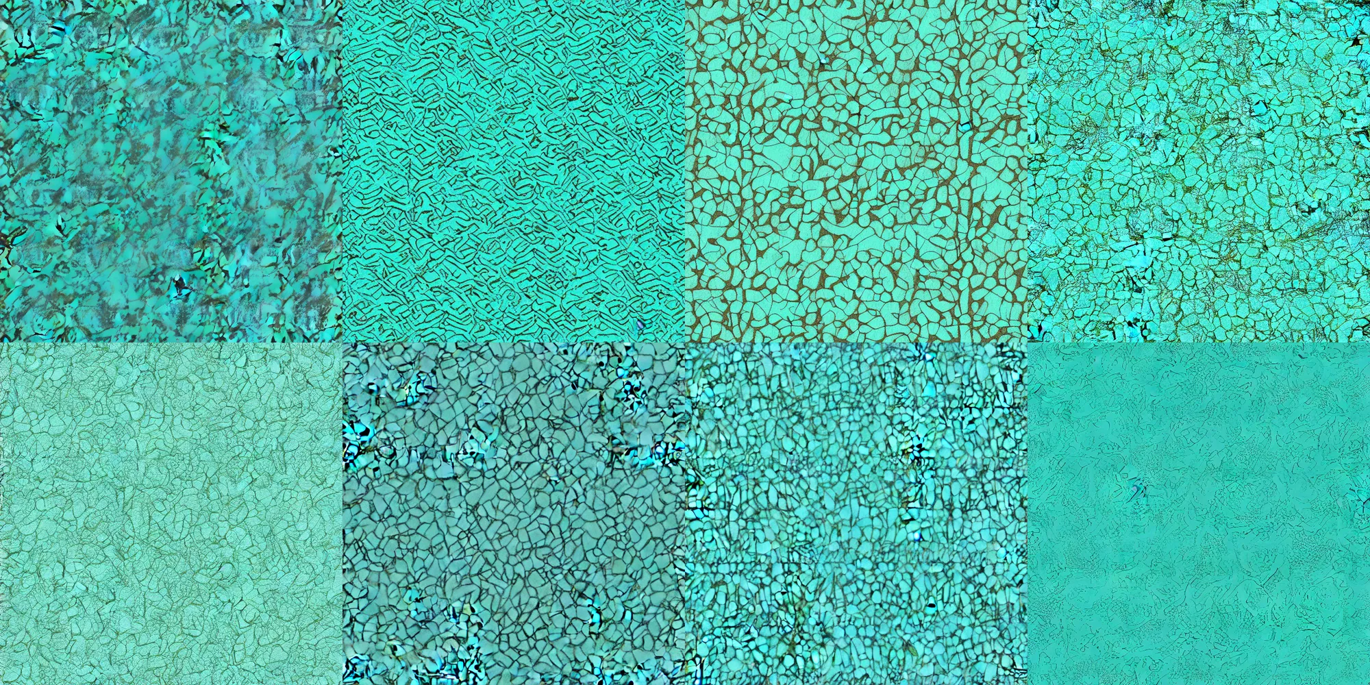 Prompt: seamless turquoise texture